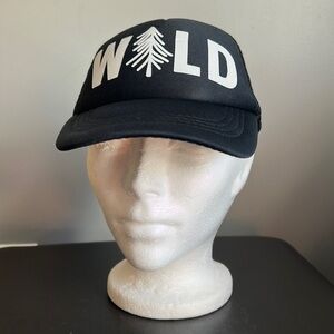Children’s ‘Wild’ Black and White Trucker Style Baseball Cap
